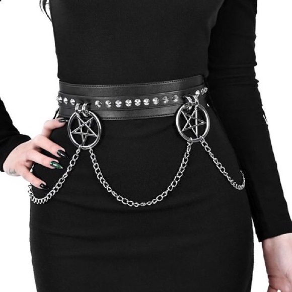 Killstar Accessories - Killstar pentagram belt.